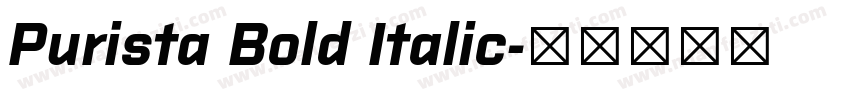 Purista Bold Italic字体转换